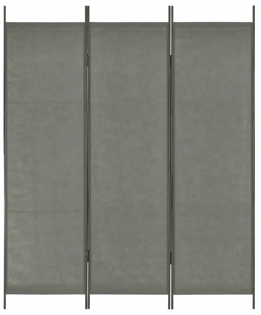 vidaXL Divisórias de Ambiente Cinza tecido