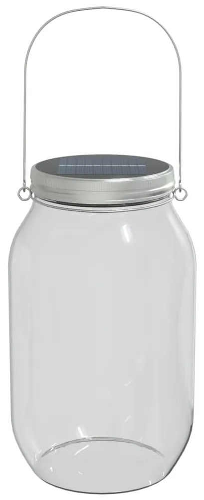 Luz solar de vidro para exterior 12 pcs branco quente