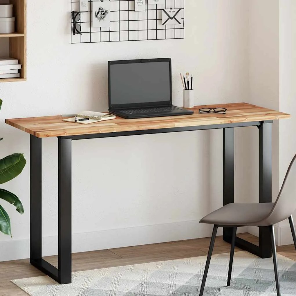 vidaXL Tampo de mesa retangular 140x50x2 cm madeira de acácia maciça