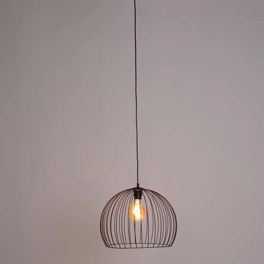 Candeeiro de suspensão moderno preto 40 cm - Koopa Moderno