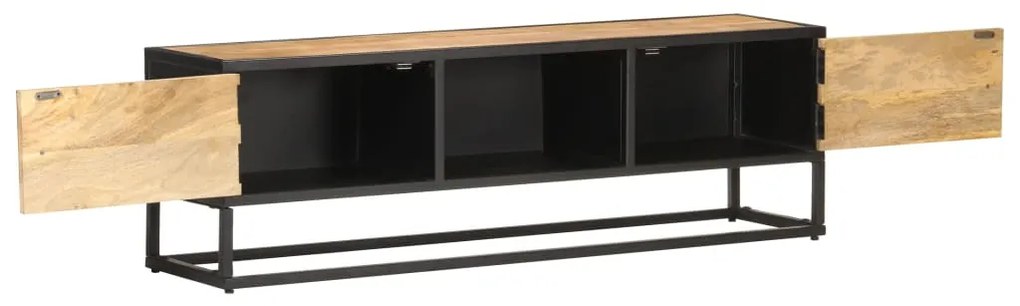 Móvel de TV c/ porta esculpida 130x30x40 cm mangueira áspera