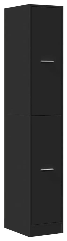 Armário boticário 30x41x174,5 cm derivados de madeira preto