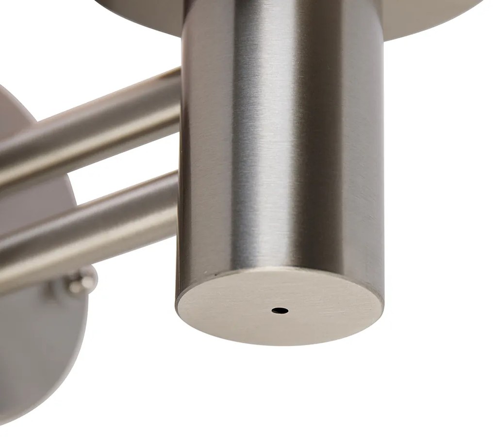 Candeeiro de parede exterior moderno em aço inoxidável IP44 - Sfera Moderno