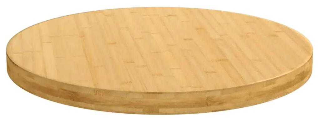 Tampo de mesa Ø80x4 cm bambu