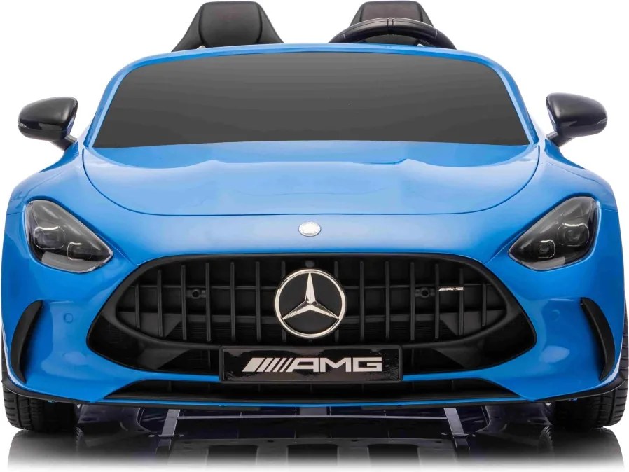 Carro elétrico para Crianças 24V, 2 Lugares, 4x4 Mercedes-Benz GT63 AMG, Rodas de espuma EVA, assento Couro ecológico Azul