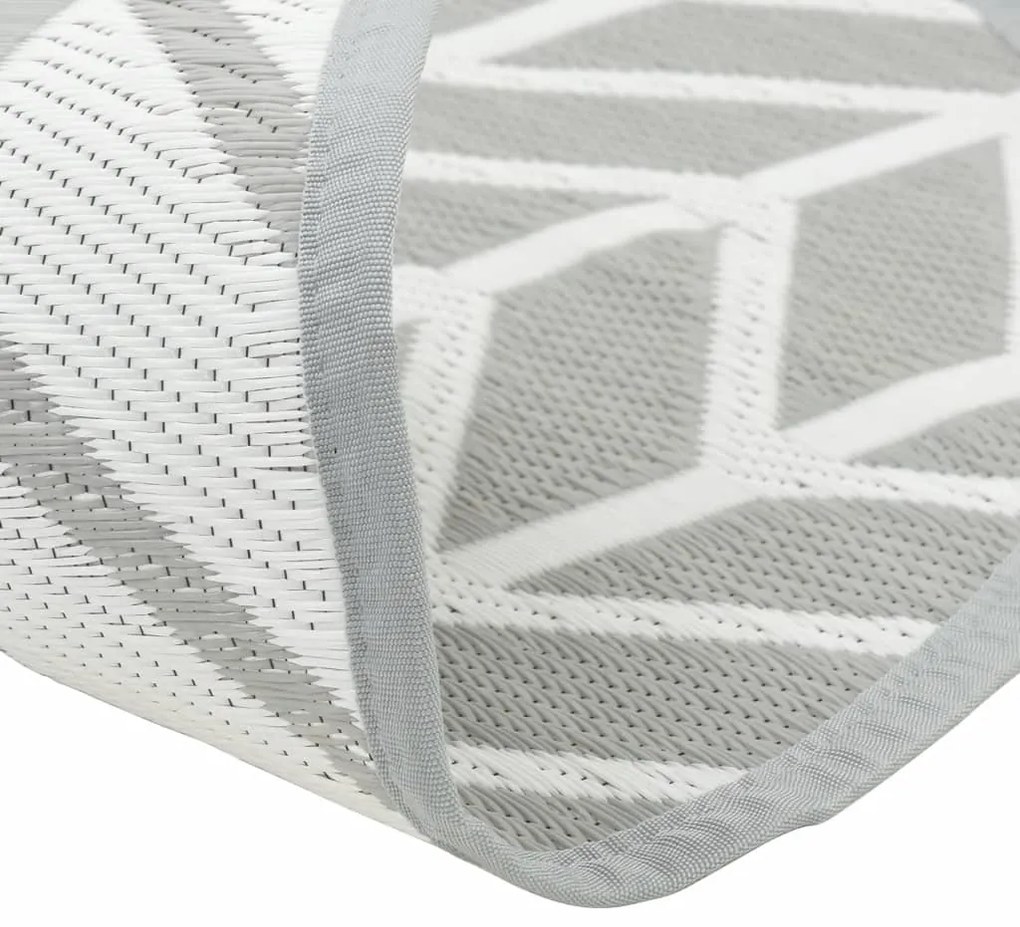 Tapete de exterior Ø120 cm ARAKIL PP cinzento