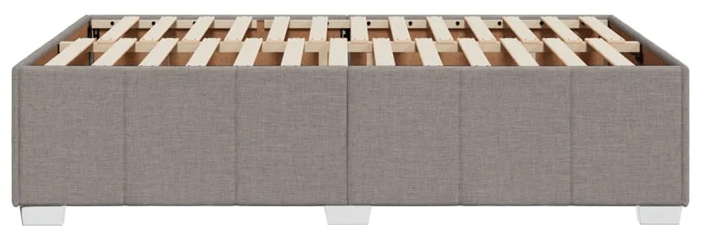 Estrutura de cama sem colchão 120x190cm tecido cinzento