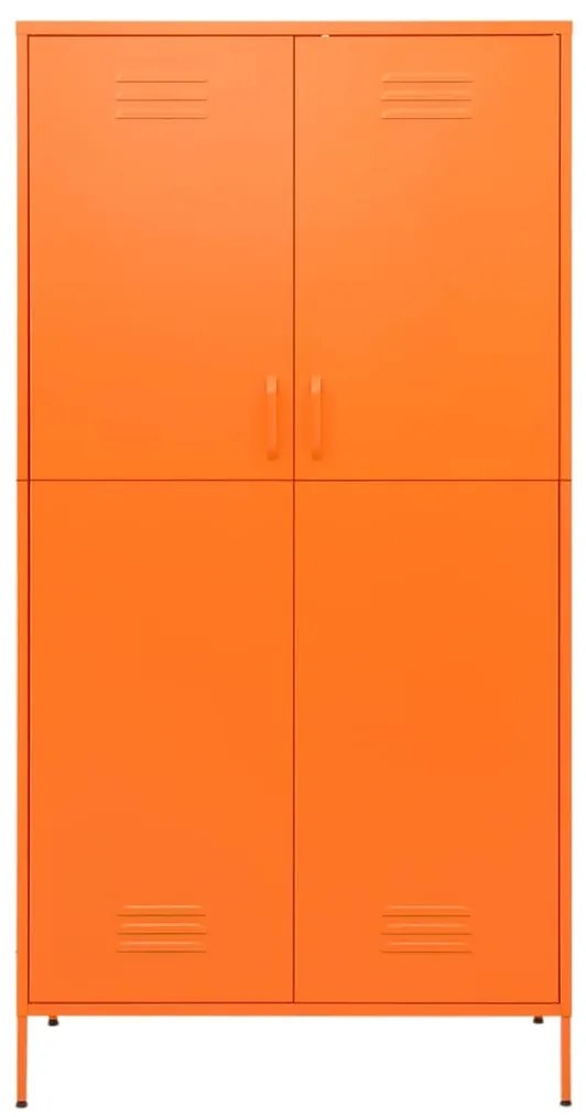 Roupeiro 90x50x180 cm aço laranja