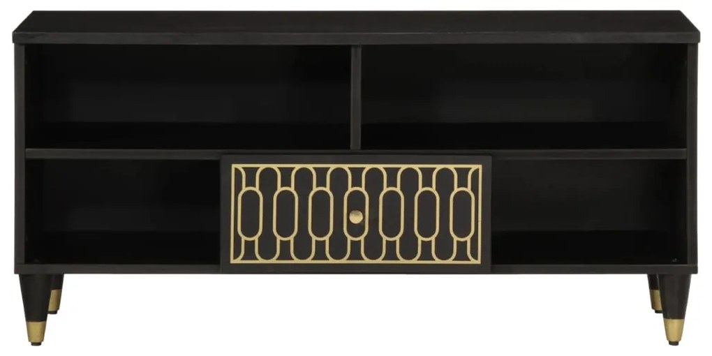 Móvel de TV 100x33x46 cm madeira de mangueira maciça