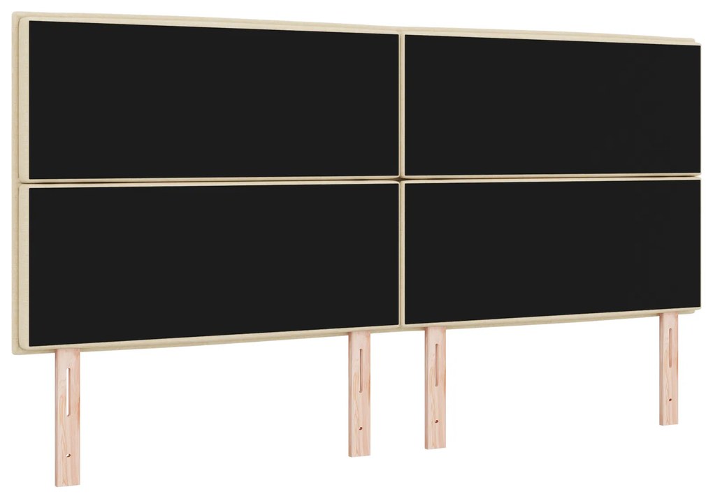 Cabeceira Design Lines Creme 200 cm Tecido
