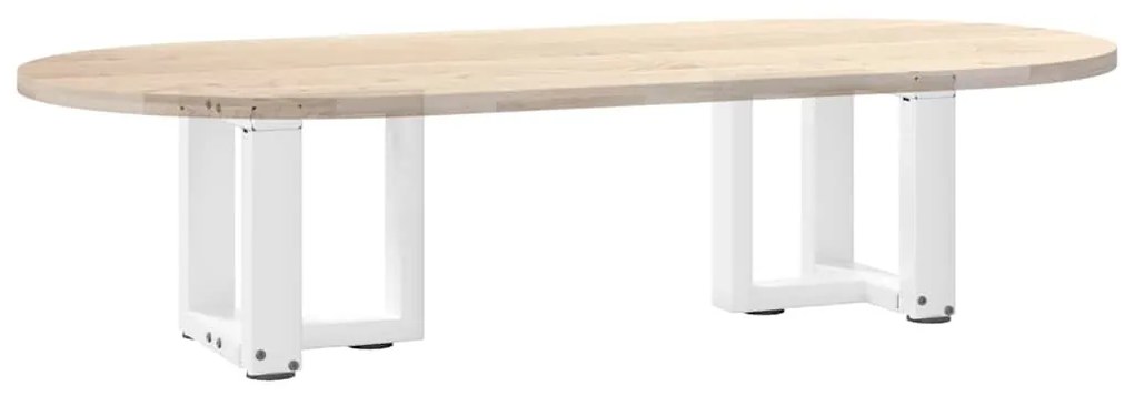 Pés para mesa de centro em forma de T, 2 peças, branco, 30x25x(30-31)