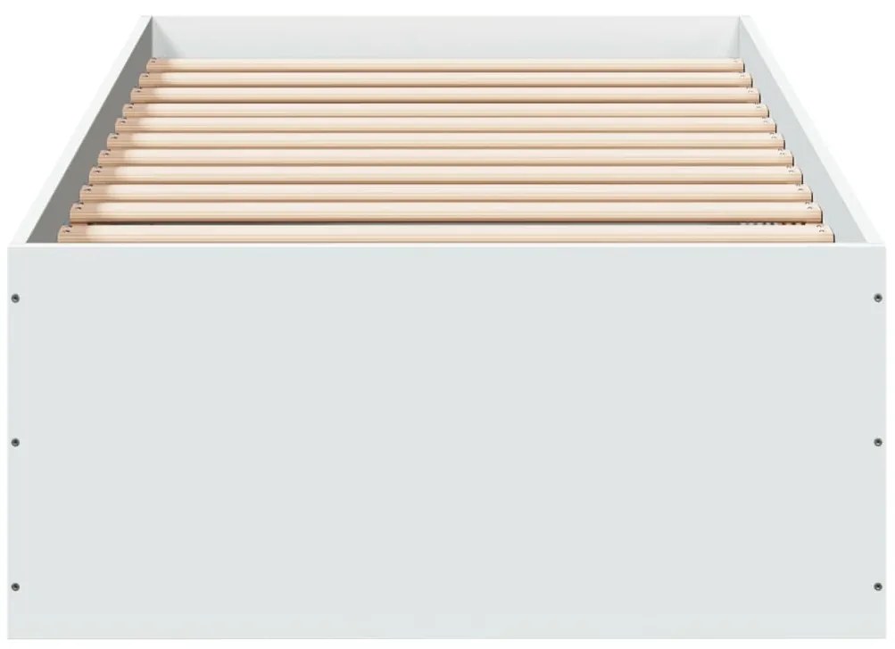 Estrutura de cama 75x190 cm derivados de madeira branco