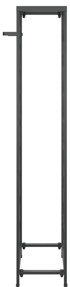 Garrafeira para 27 garrafas 34x18x100 cm ferro forjado preto