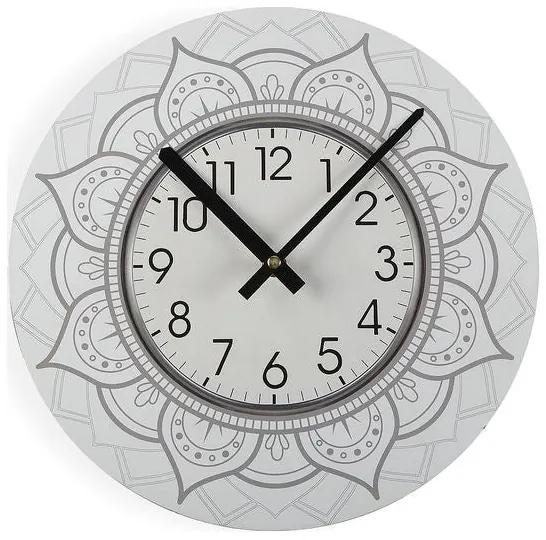 Relógio de Parede Mandala Madeira (4 x 29 x 29 cm)