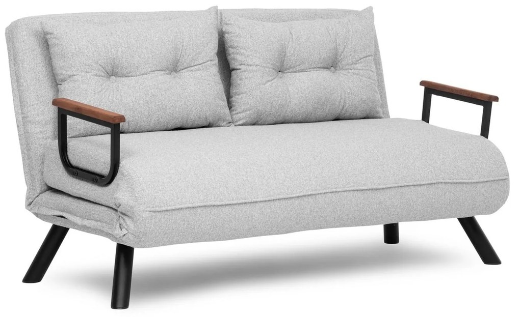 Sofá-Cama 2 Lugares Sando – Cinzento – 175x133 cm