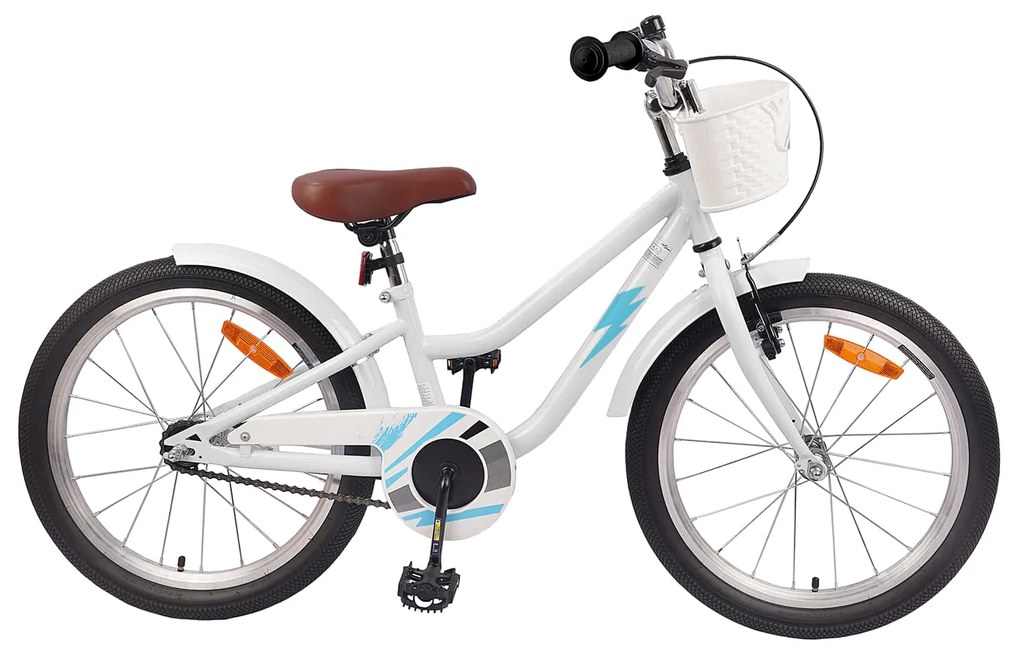 vidaXL Bicicleta Infantil 20 Polegadas para 6-11 Anos Branco