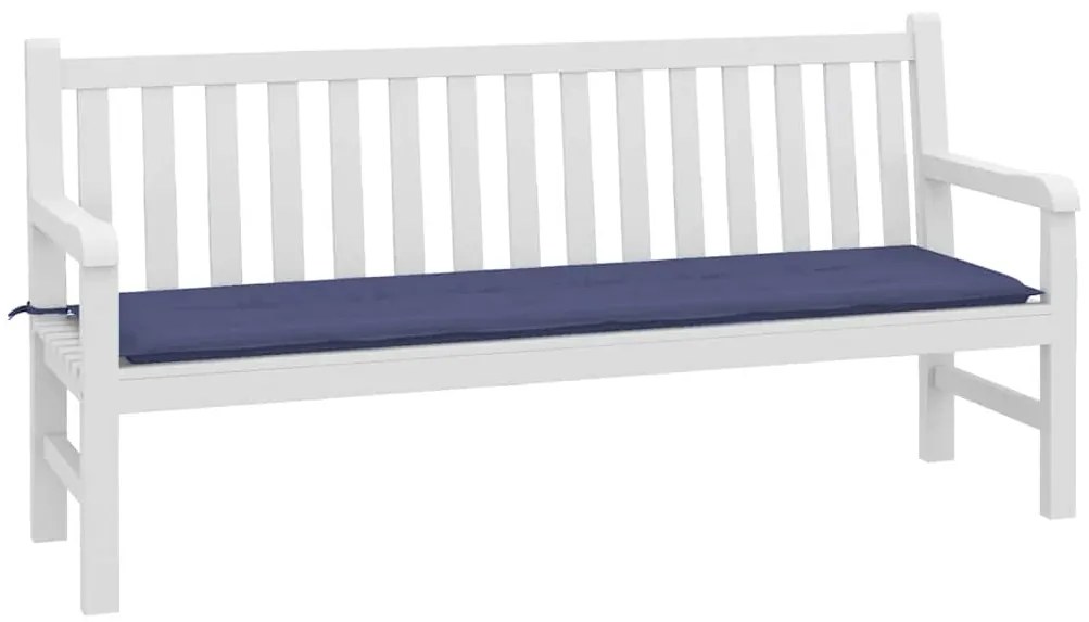 Almofadão p/ banco jardim 180x50x4cm tecido oxford azul-marinho