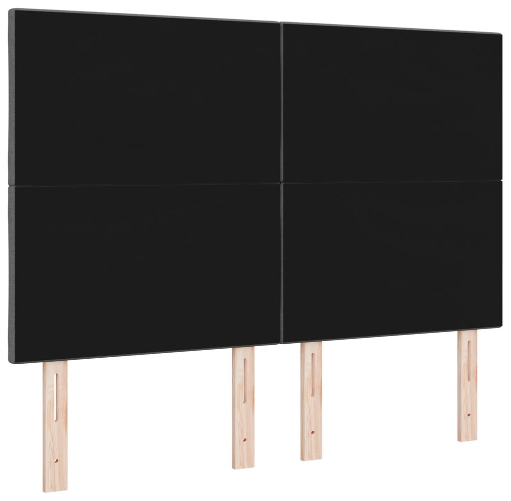 Cabeceira Design de Blocos de Diamante Cinza Escuro 140 cm Têxtil