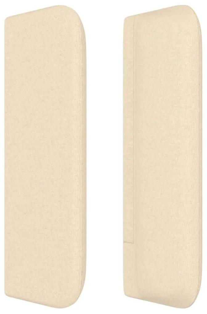 Cabeceira de cama c/ abas tecido 83x16x78/88 cm creme