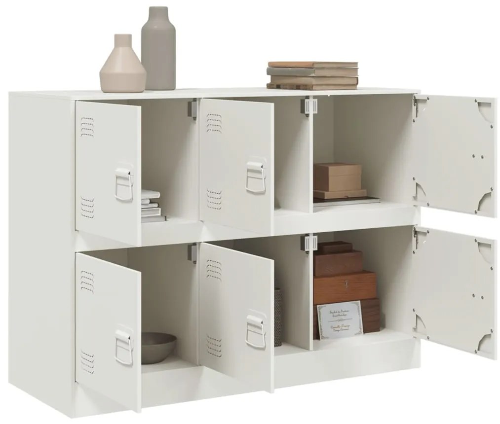Aparador 99x39x73 cm aço branco