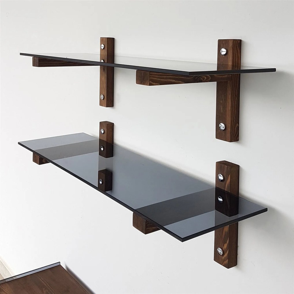 Prateleira de Parede R202 – Nogueira – 85x25x25 cm