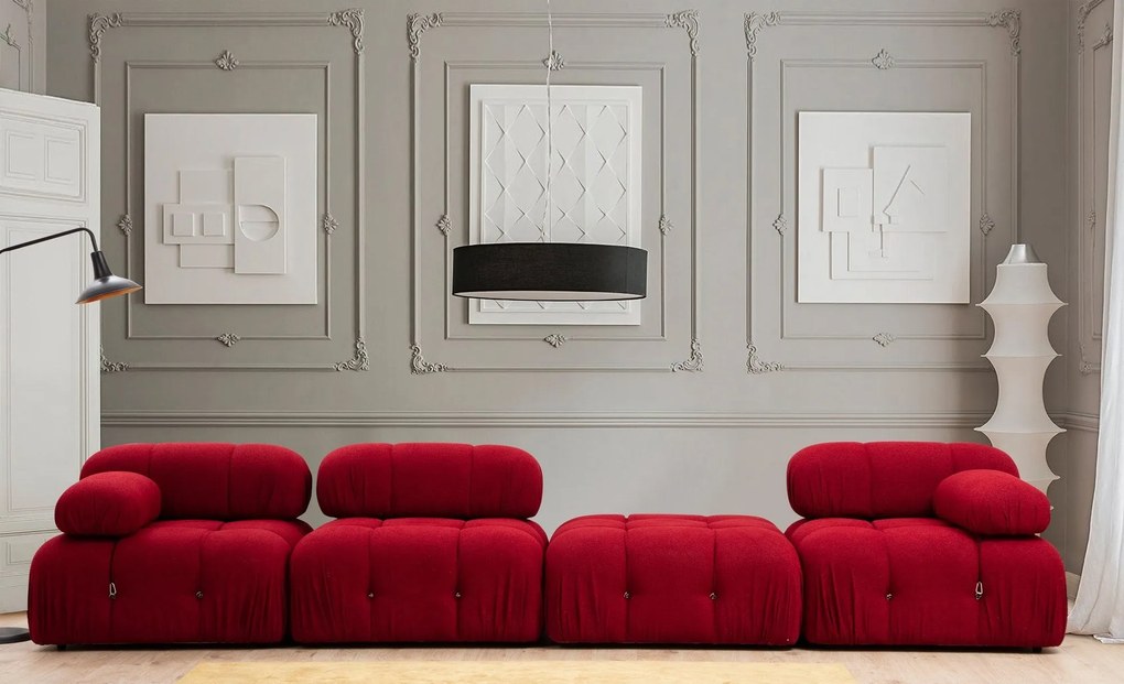 Sofá de 1 Lugar Bubble – Vermelho – 95x95x75 cm