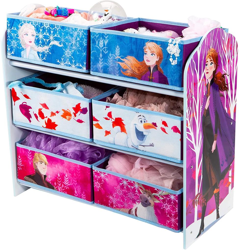 Móvel de armazenamento infantil, madeira, Frozen 2 60 cm x 63,5 cm x 30 cm ROSA
