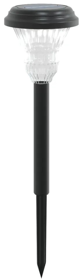 Luzes solares para caminhos com espigões 12 pcs branco