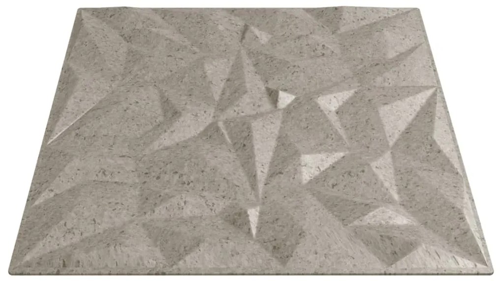 Painéis de parede 24 pcs 50x50 cm 6m² XPS ametista betão