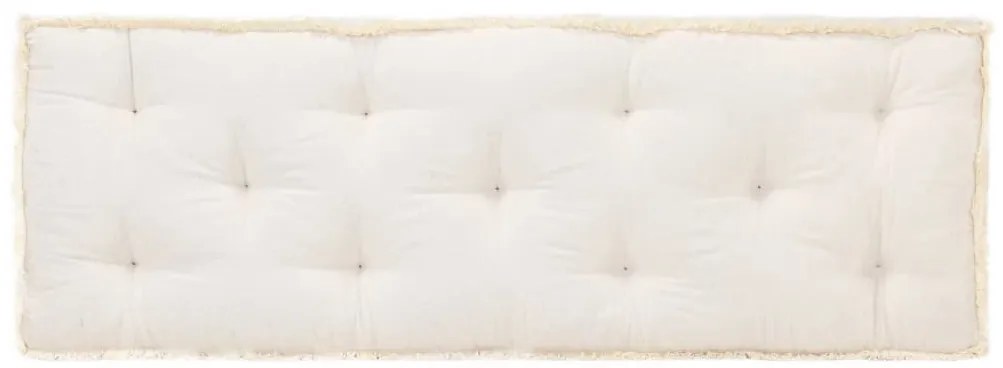 vidaXL Almofadão para sofá de paletes 120x40x7 cm bege