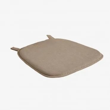Almofada 39x39 Cm Para Banco Em Tecido Zole Tecido Castanho Moca - Sklum