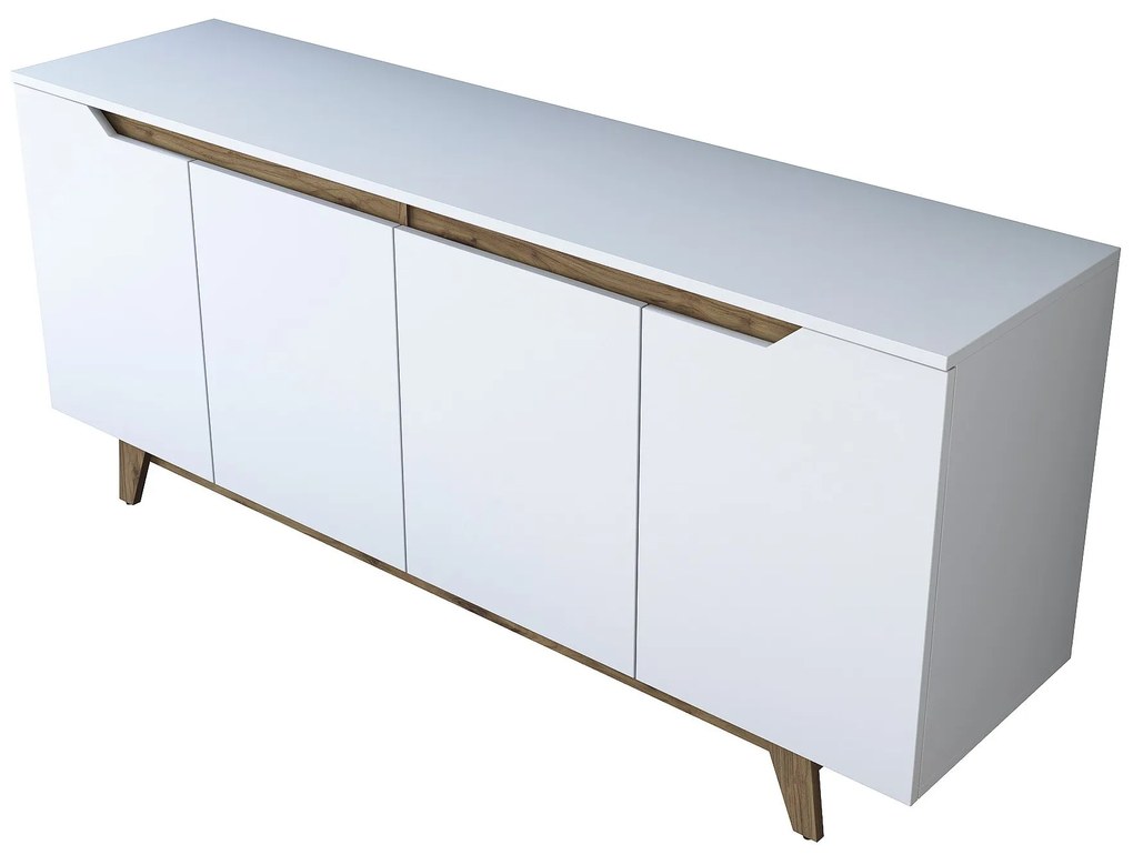 Console GD102 – Branco Nogueira – 180x78,6x45 cm
