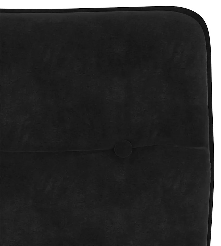 Cadeiras de jantar 2 pcs veludo preto