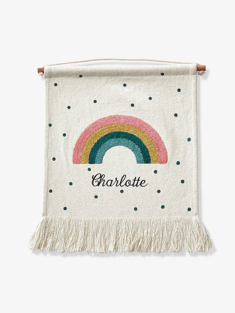 Arco-íris de parede personalizável branco medio bicolor/multicolo