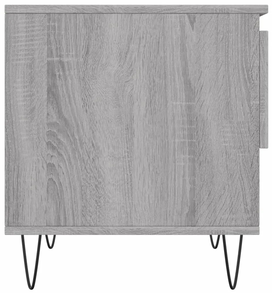 Mesas de centro 2 pcs 50x46x50cm deriv. madeira cinzento sonoma