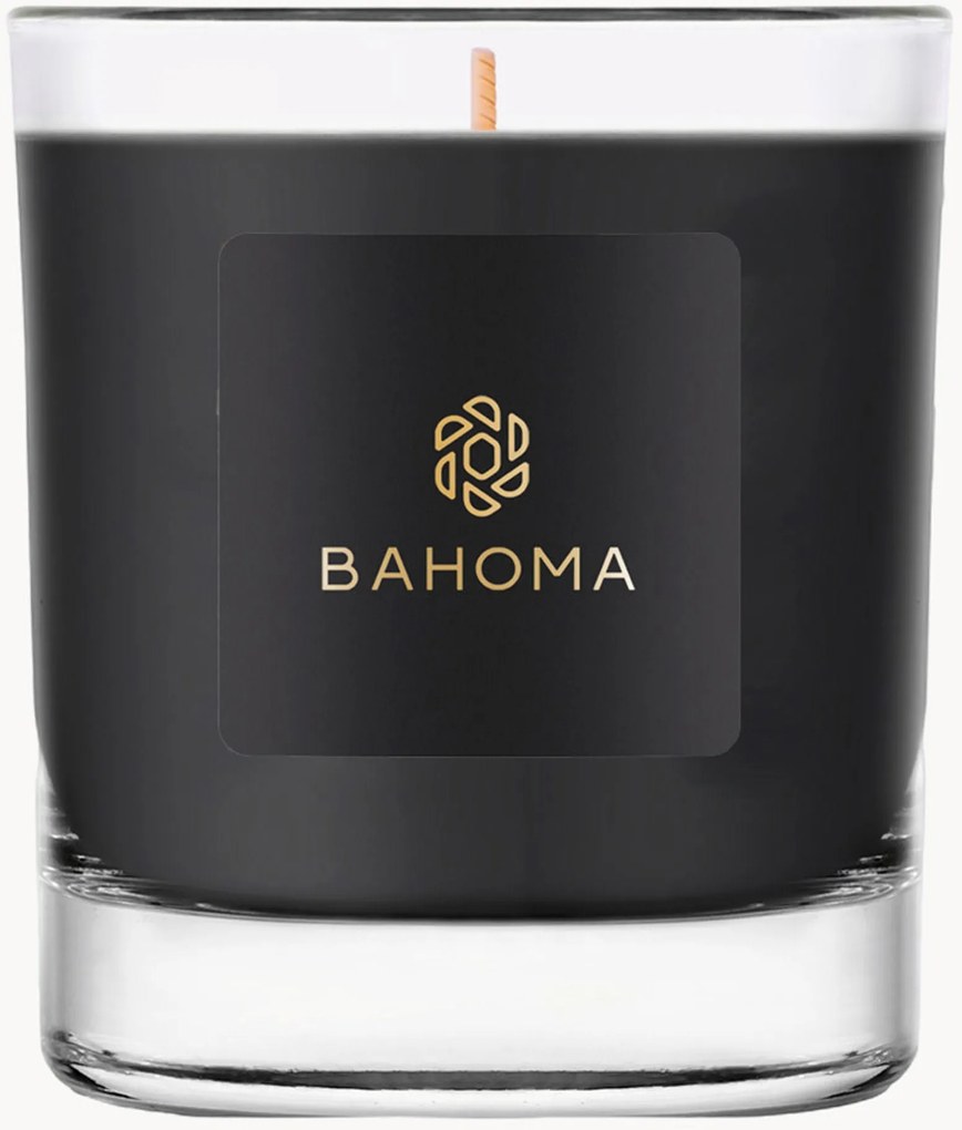 Vela perfumada artesanal com três pavios Oakley (baunilha preta)