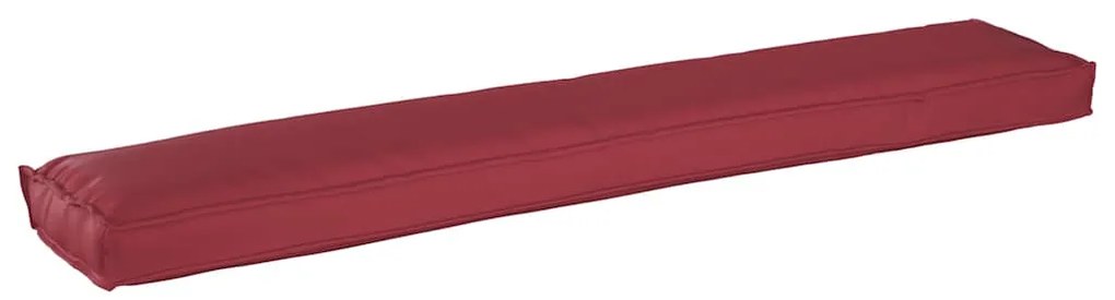 Almofada para Banco Vermelha Vinho 200x40x8 cm em Tecido Oxford