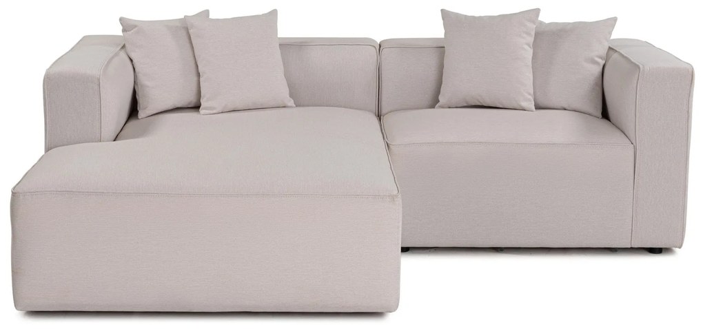 Sofá de Canto Mora – Ecru – 230x69x180 cm