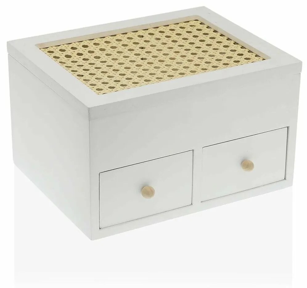 Guarda-Joias Versa Branco (18 x 13,5 x 23 cm)
