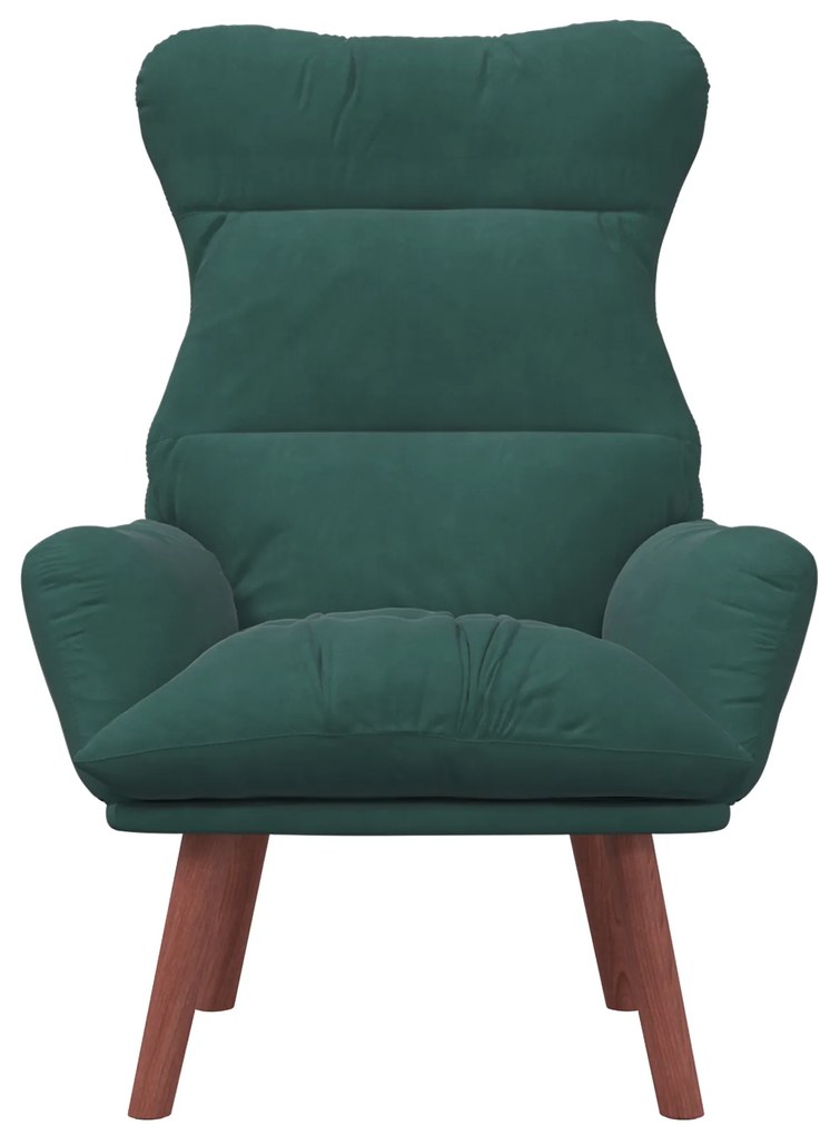 Poltrona Relaxante Veludo Verde Escuro