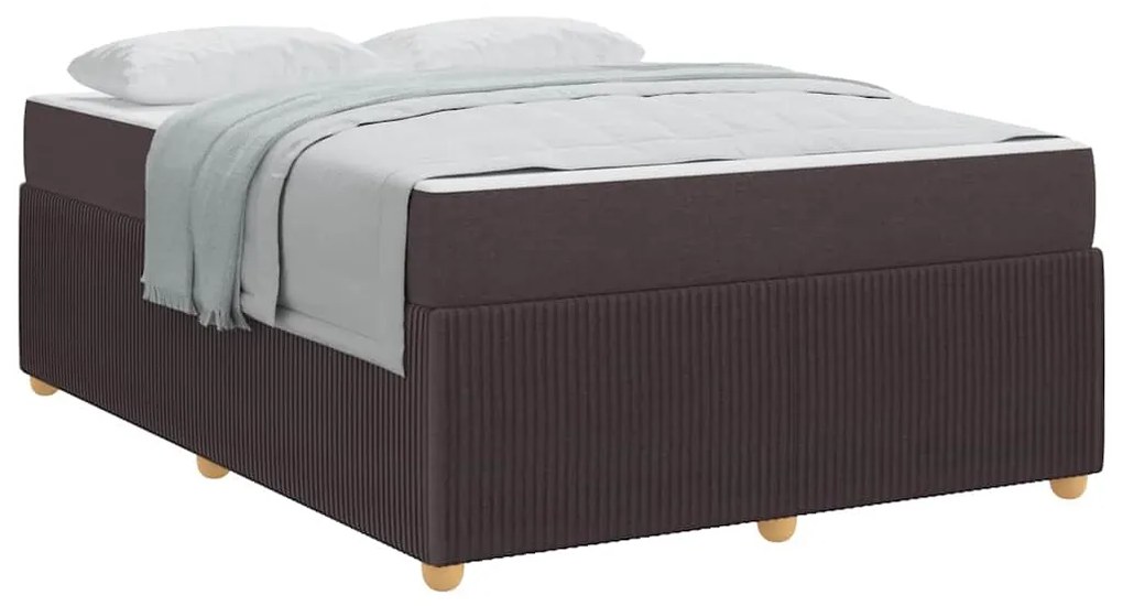 Estrutura da Cama Outros Castanho escuro 160 x 200 cm tecido