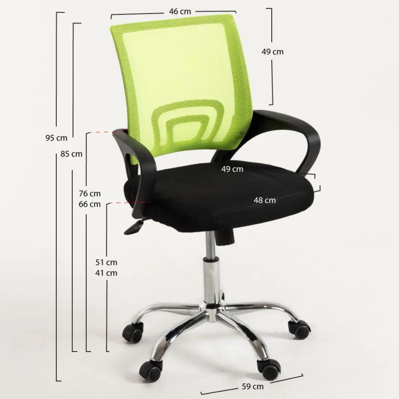 Cadeira Midi Pro - Verde e Preto