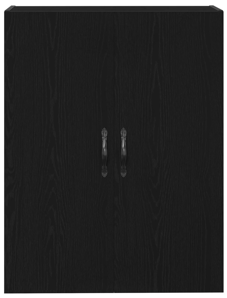 Armário Alto vidaXL Carvalho Preto 69,5x34x180 cm Madeiras de Engenhar