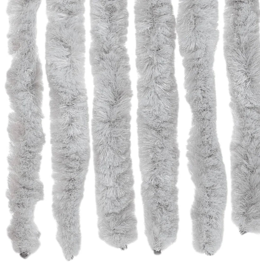 Cortina anti-insetos 100x230 cm chenille cinzento