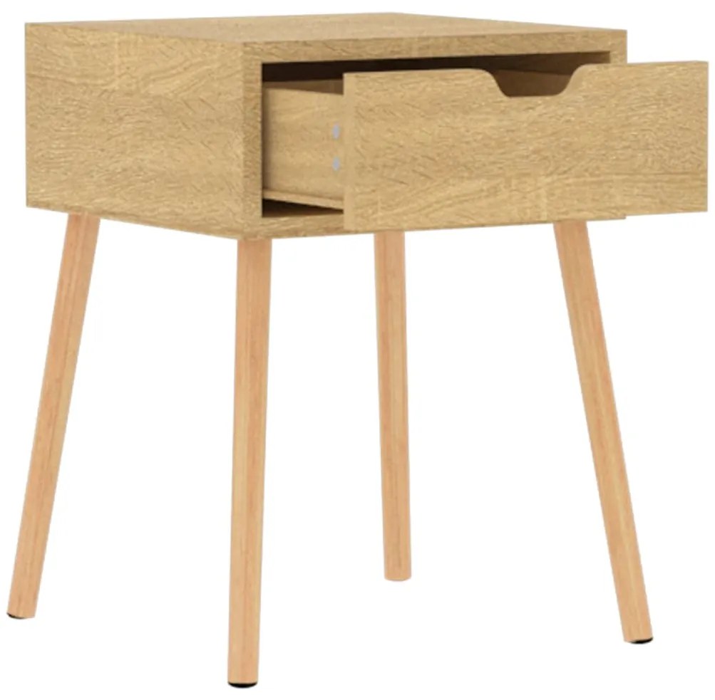 Mesa de cabeceira 40x40x56 cm derivados madeira carvalho sonoma