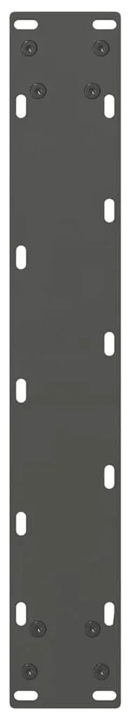 Pés para mesa de bar antracite 2 peças 40x(110-111) cm aço
