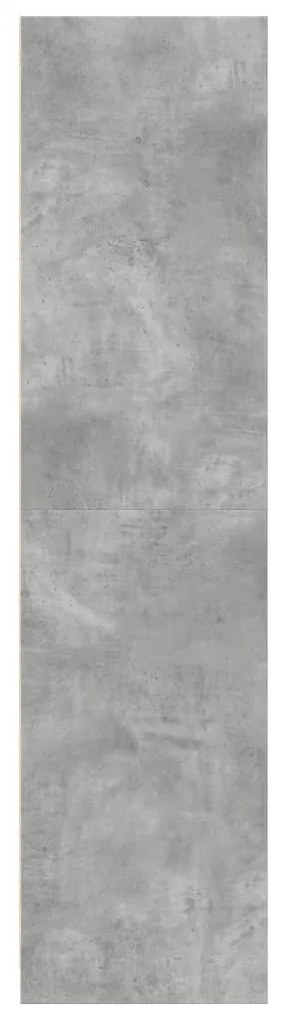 Roupeiro 30x50x200 cm derivados de madeira cinzento cimento