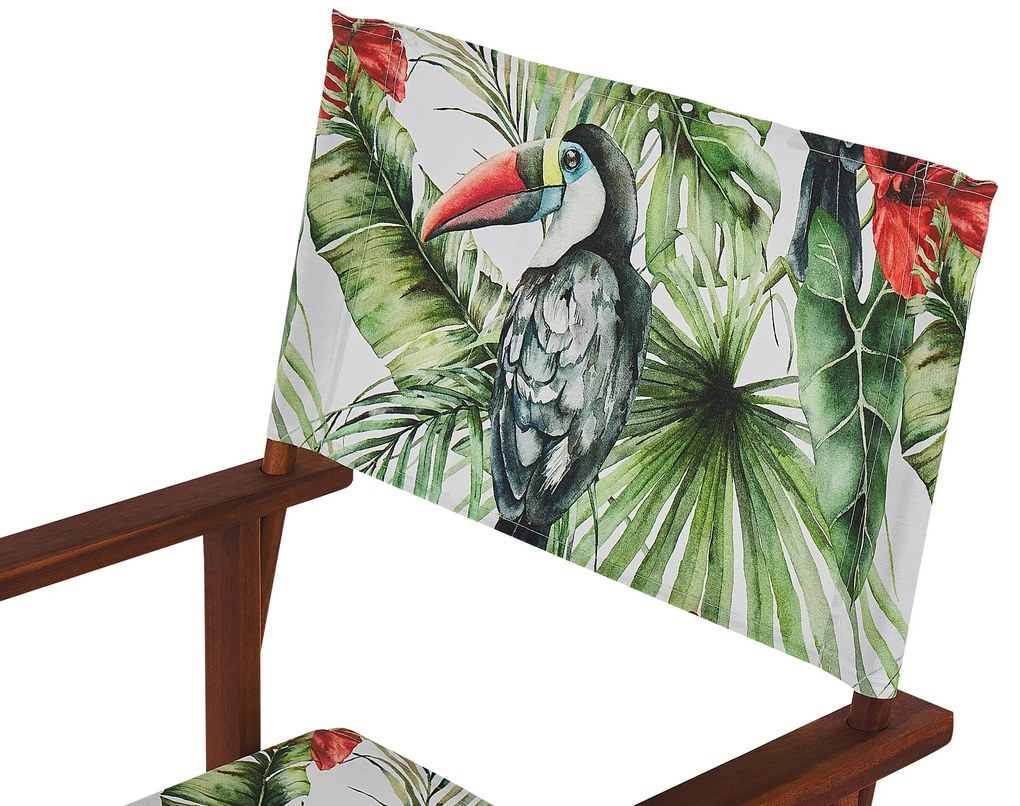 Conjunto de 2 capas multicolor motivo tucano para cadeiras CINE Beliani
