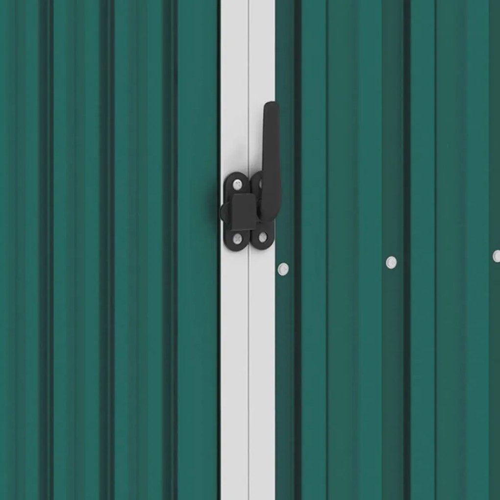 Abrigo de jardim 87x98x159 cm aço galvanizado verde