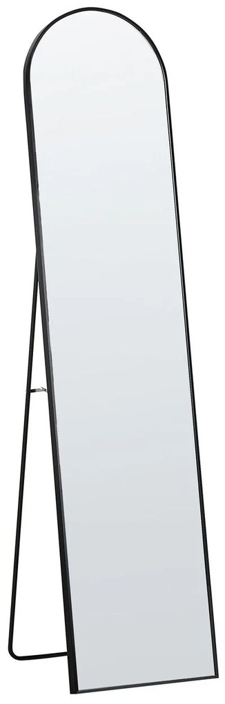 Espelho de pé preto 36 x 150 cm BAGNOLET Beliani